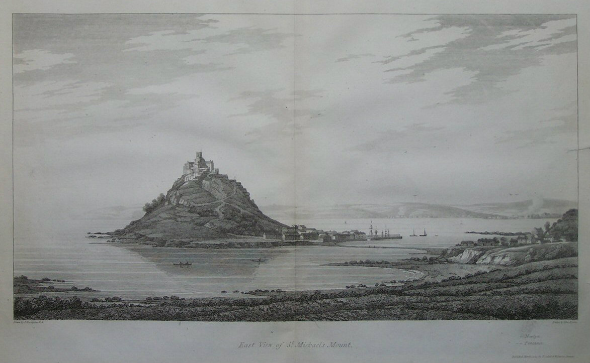 Print - East View of St. Michaels Mount. - Byrne
